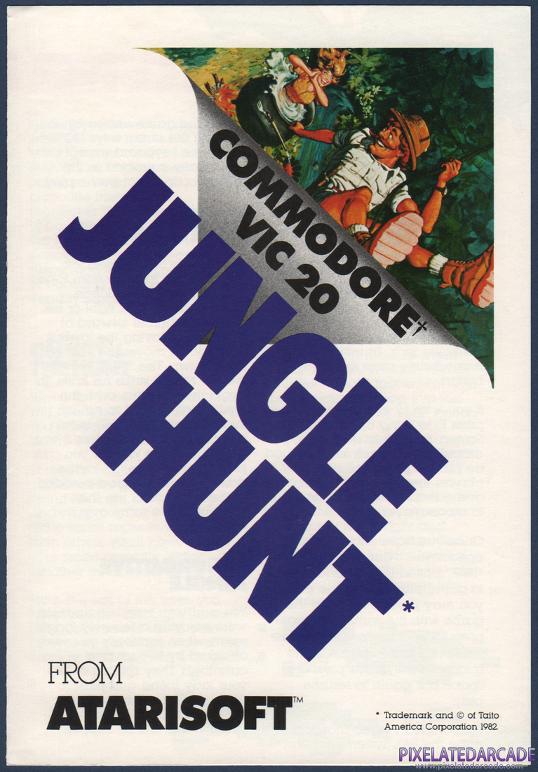 Jungle Hunt: Instruction Manual - Page 1