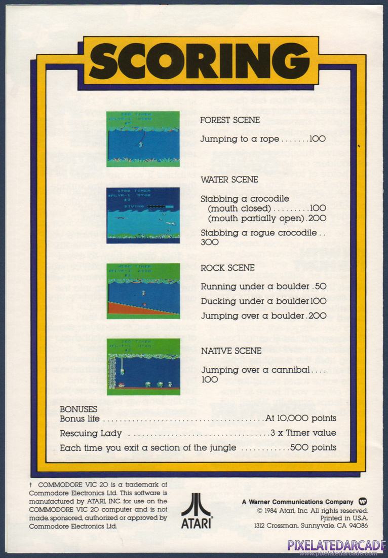 Jungle Hunt: Instruction Manual - Page 3