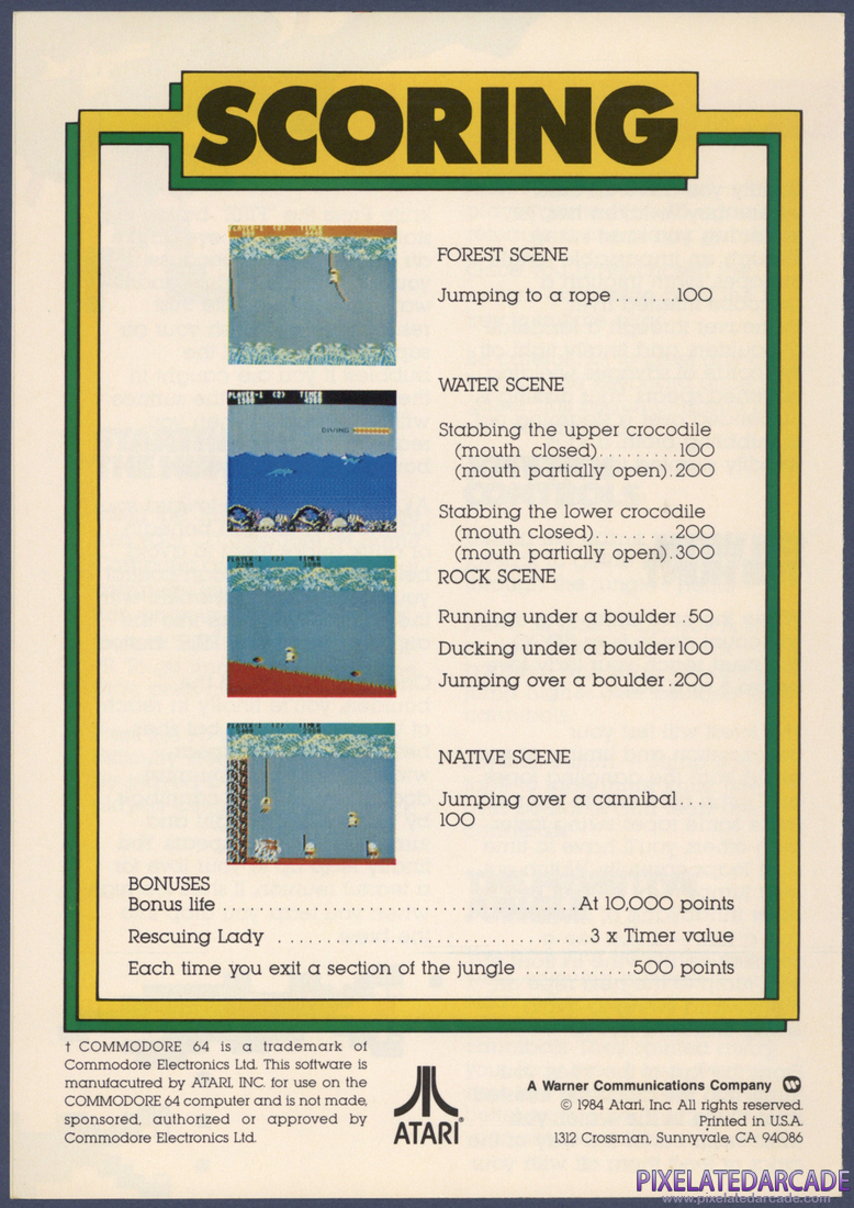 Jungle Hunt: Instruction Manual - Page 3