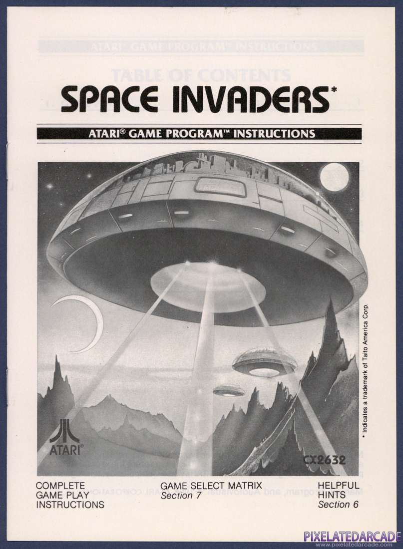 Space Invaders: Instruction Manual - Front Cover