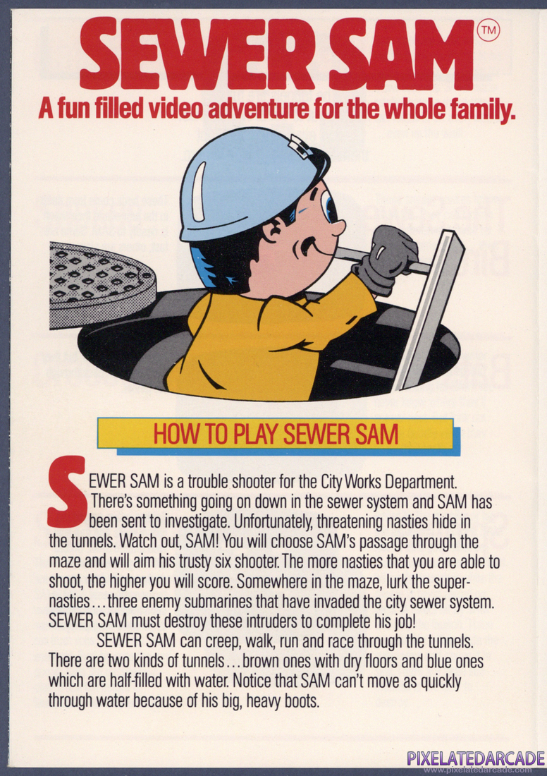 Sewer Sam: Instruction Manual - Page 2