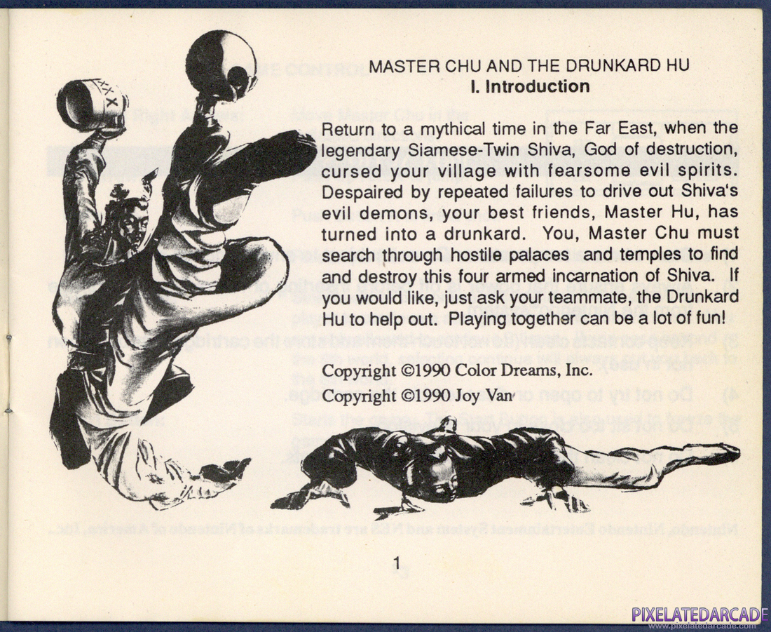 Master Chu and the Drunkard Hu: Instruction Manual - Page 1