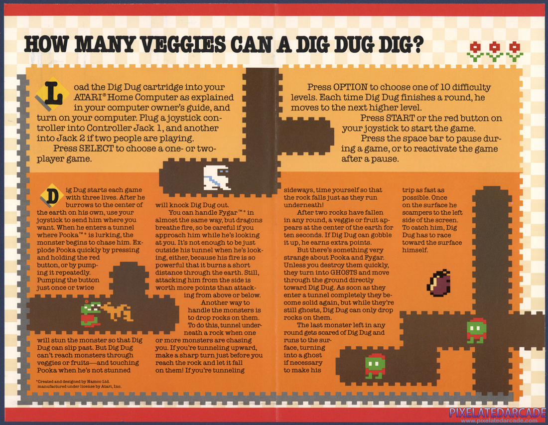 Dig Dug: Instruction Manual - Page 2