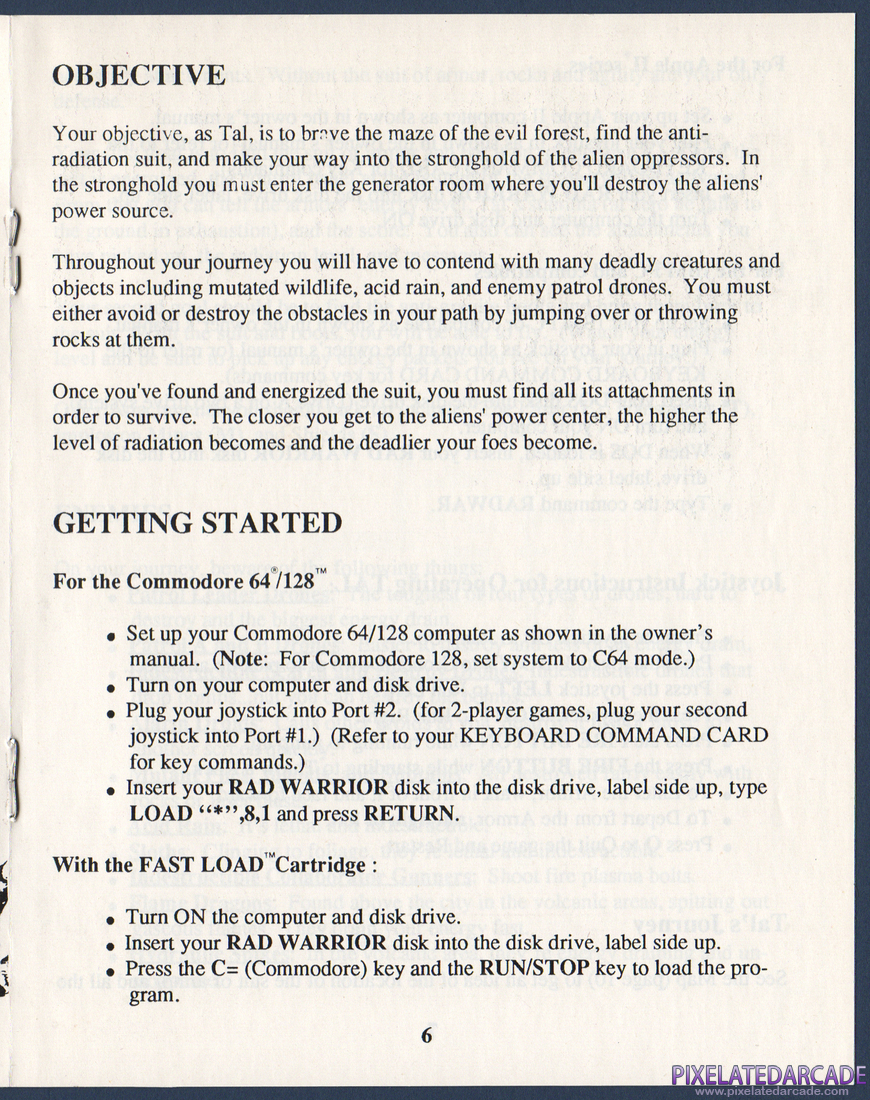 Rad Warrior: Instruction Manual - Page 7