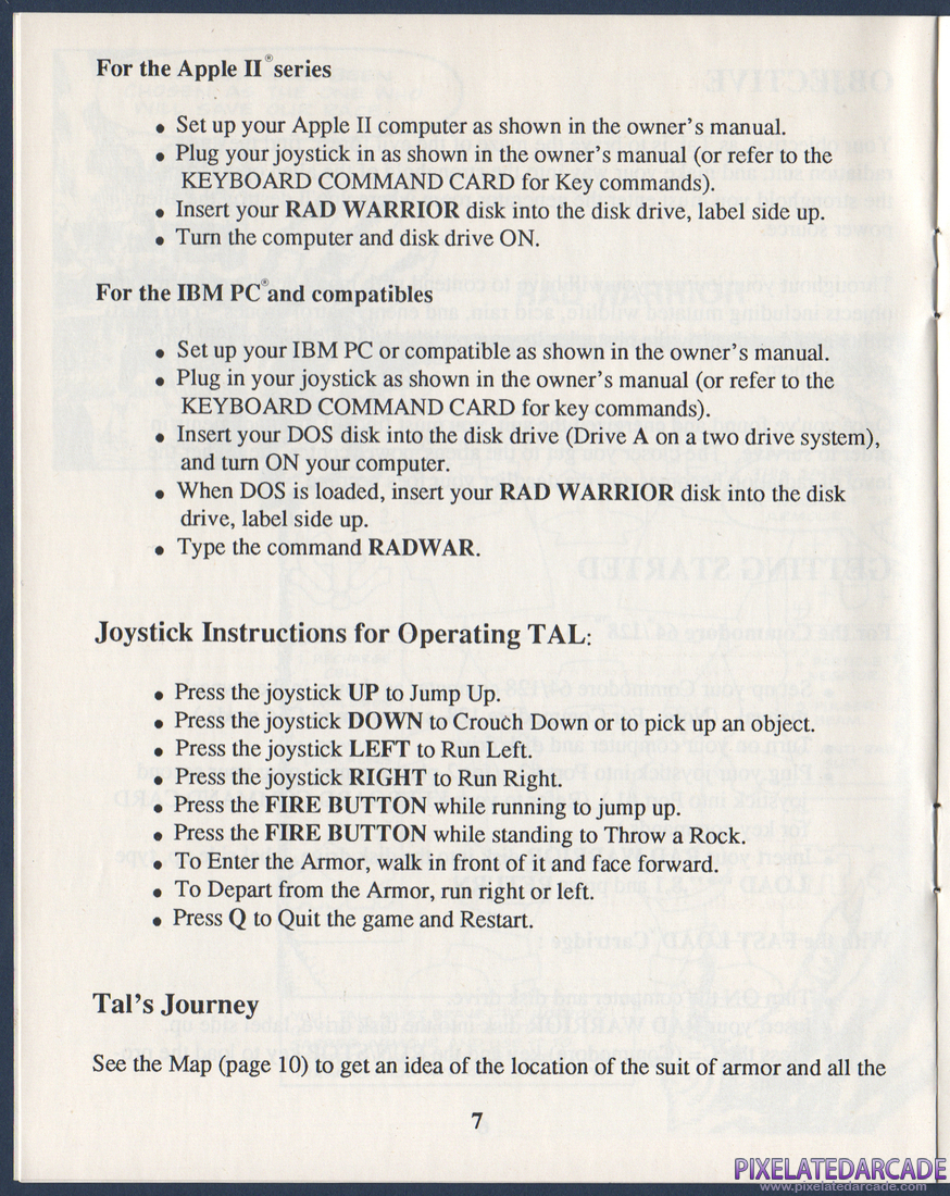 Rad Warrior: Instruction Manual - Page 8