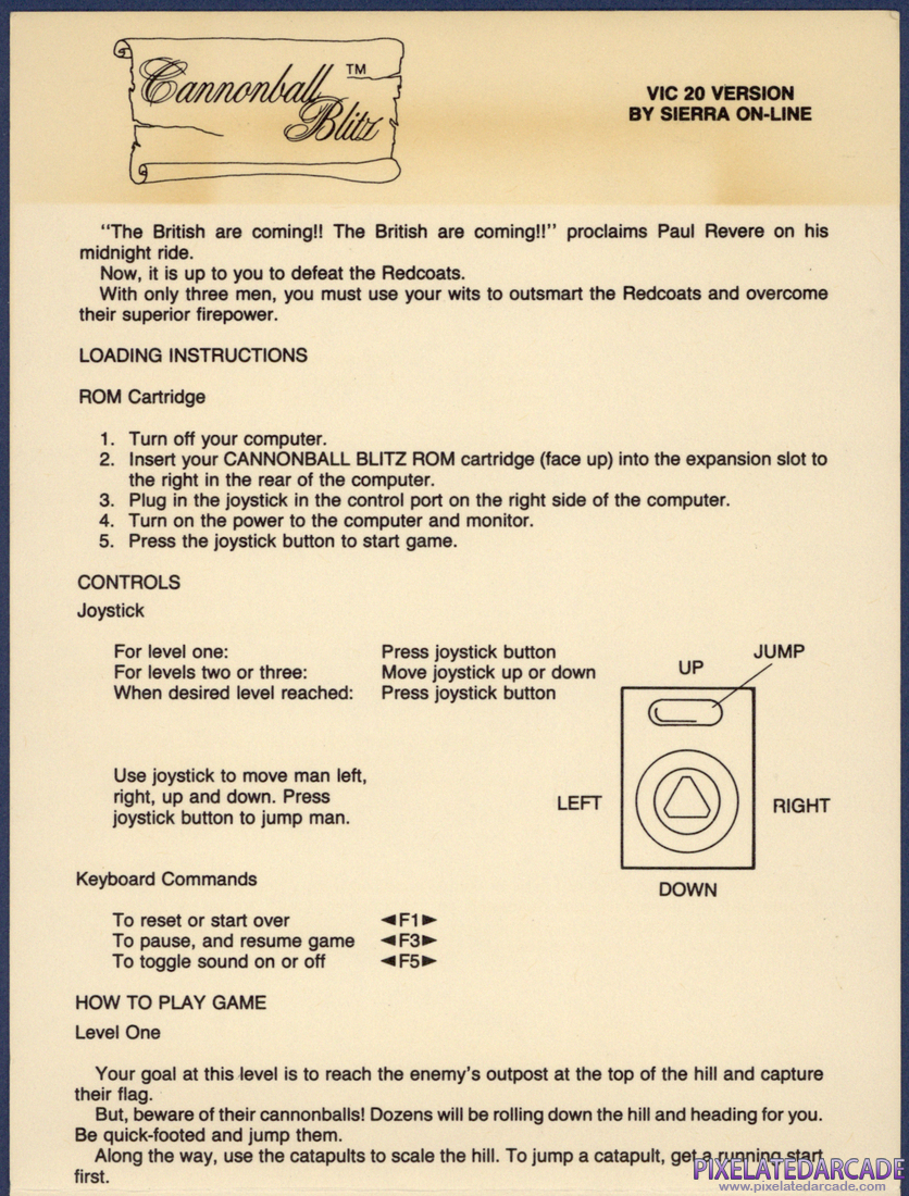 Cannonball Blitz: Instruction Manual - Page 2
