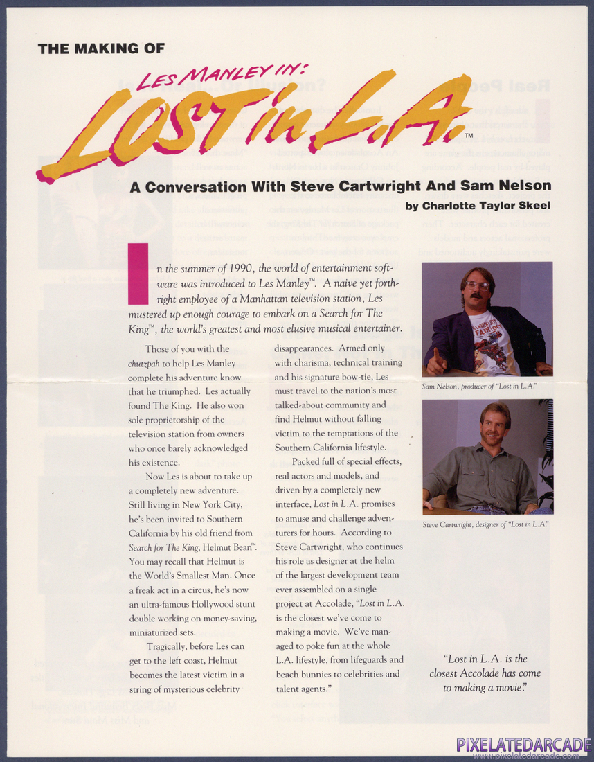 Les Manley in: Lost in L.A.: Making of Les Manley in: Lost in L.A. - Page 1