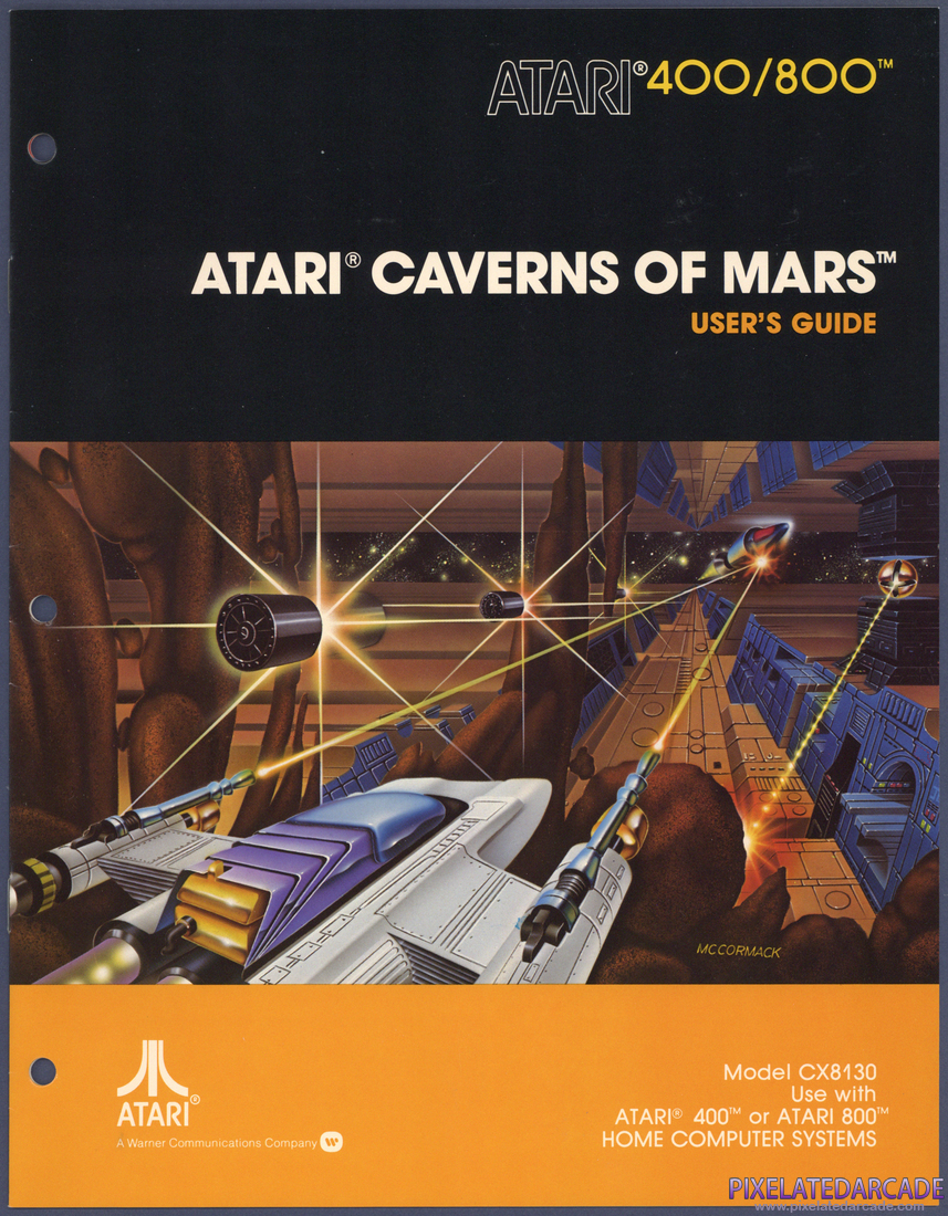 Caverns of Mars: Instruction Manual - Front Cover