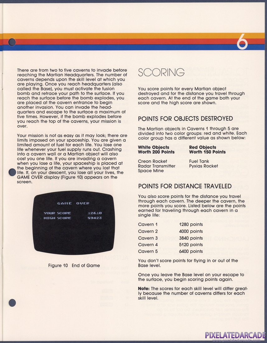 Caverns of Mars: Instruction Manual - Page 6