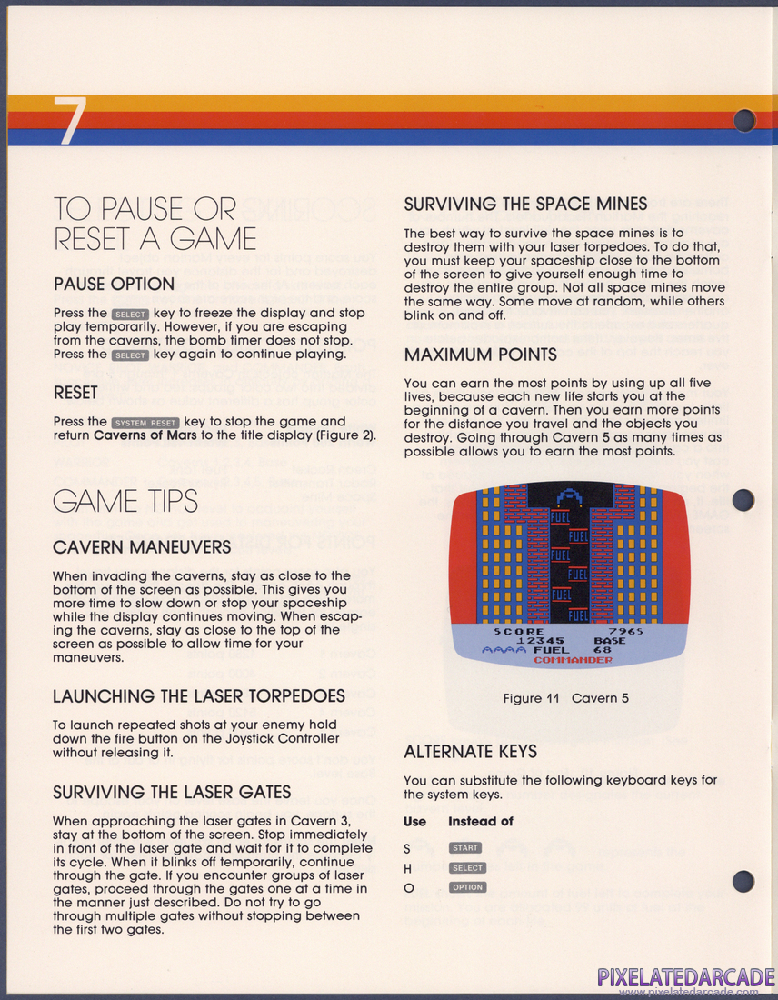 Caverns of Mars: Instruction Manual - Page 7