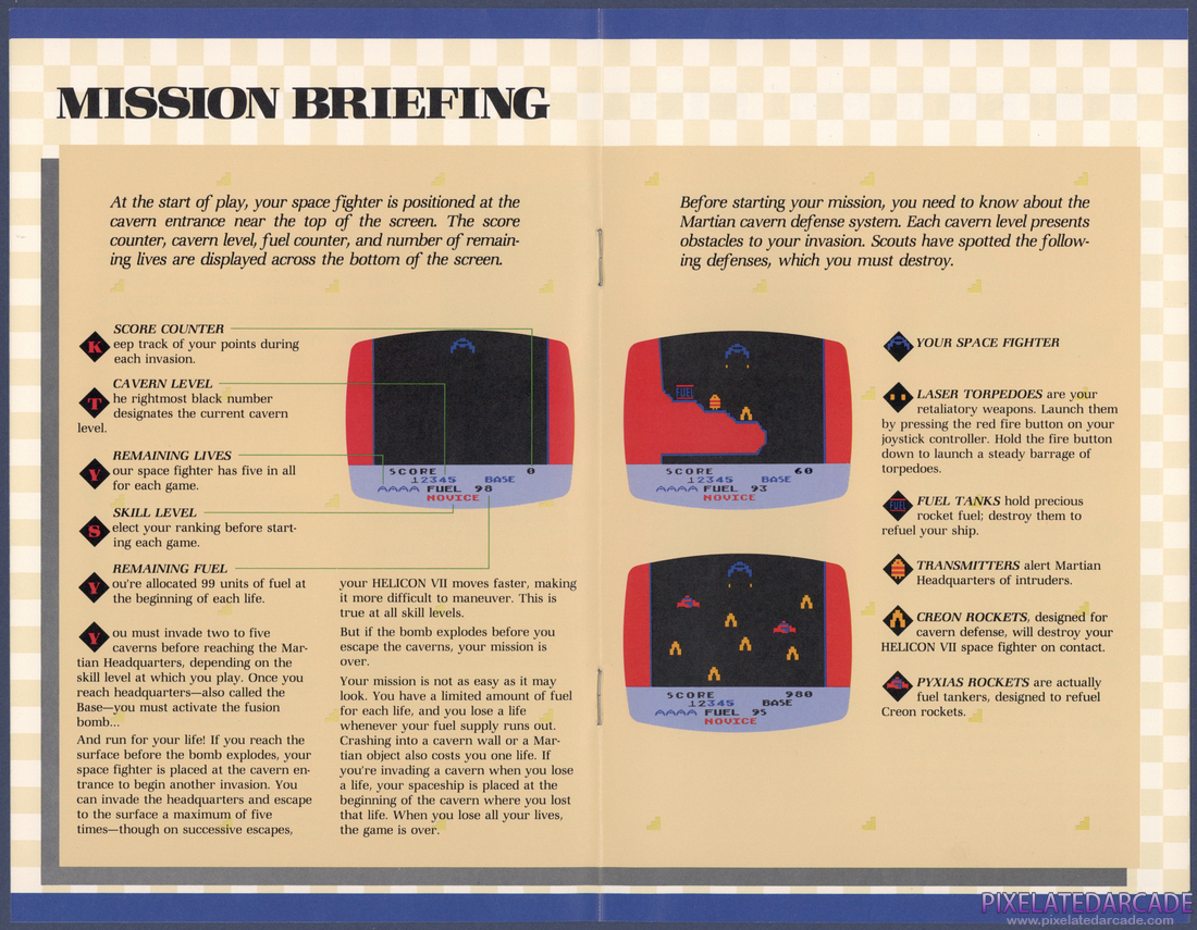 Caverns of Mars: Instruction Manual - Pages 3 - 4