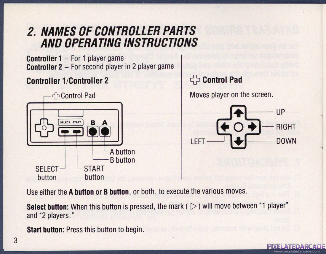Karate Champ: Instruction Manual - Page 3