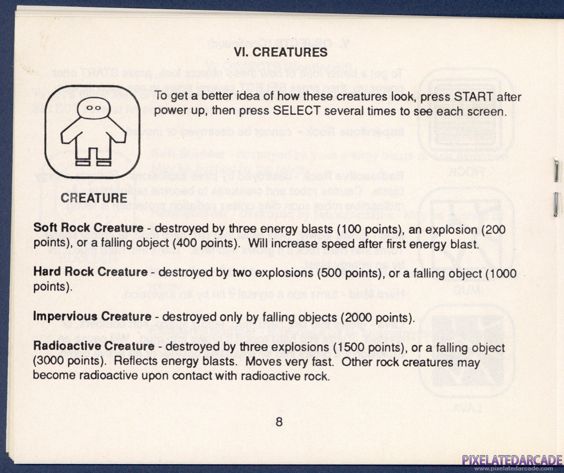 Crystal Mines: Instruction Manual - Page 8