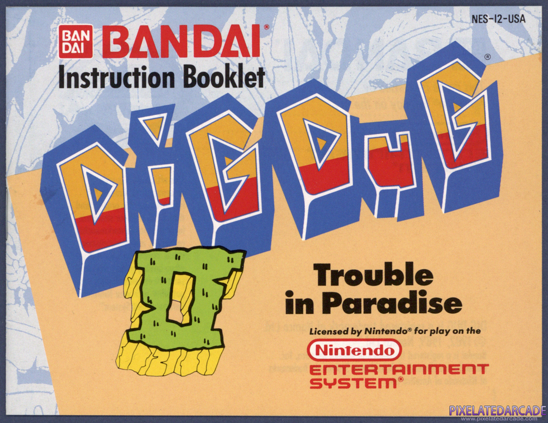 Dig Dug II: Instruction Manual - Front Cover