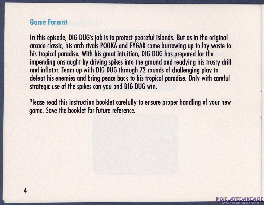 Dig Dug II: Instruction Manual - Page 4