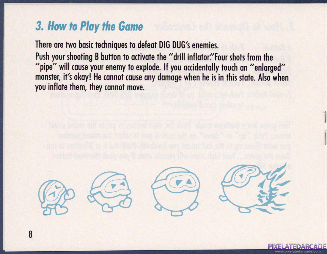 Dig Dug II: Instruction Manual - Page 8