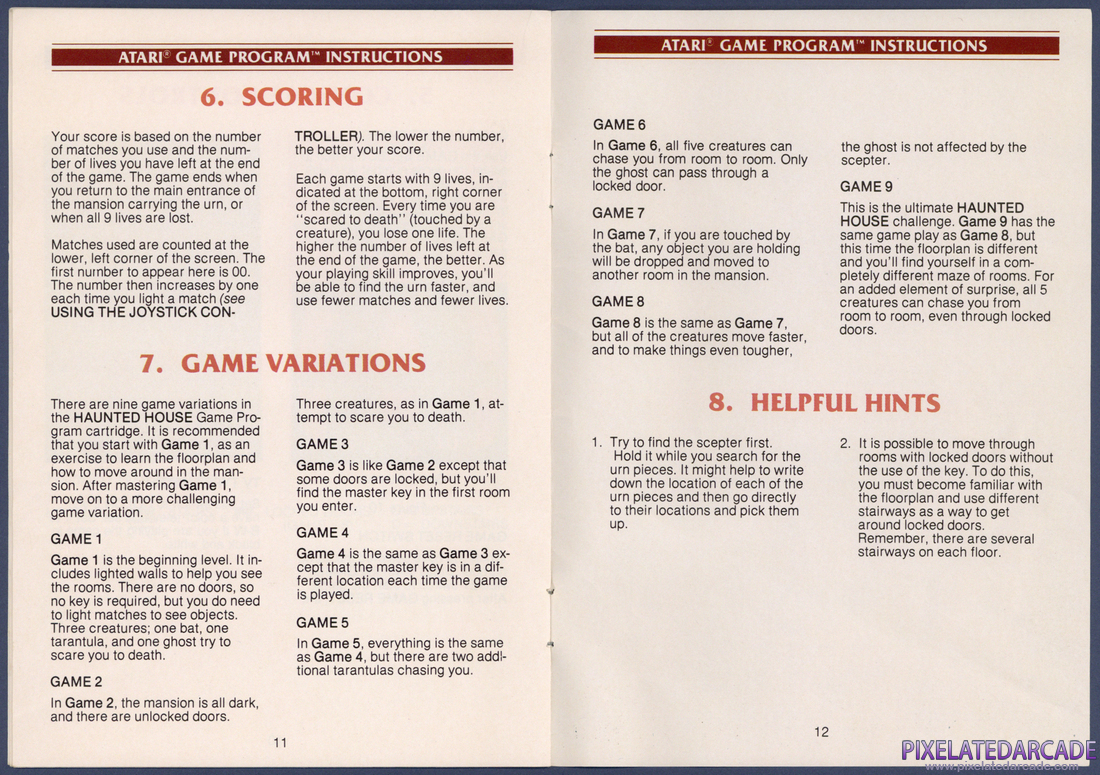Haunted House: Instruction Manual - Pages 11 - 12
