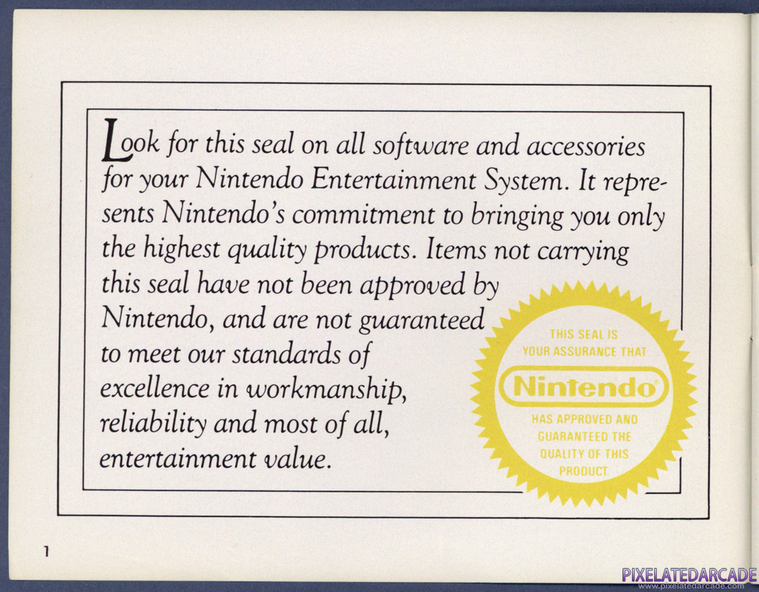 The Legend of Zelda: Instruction Manual - Page 1