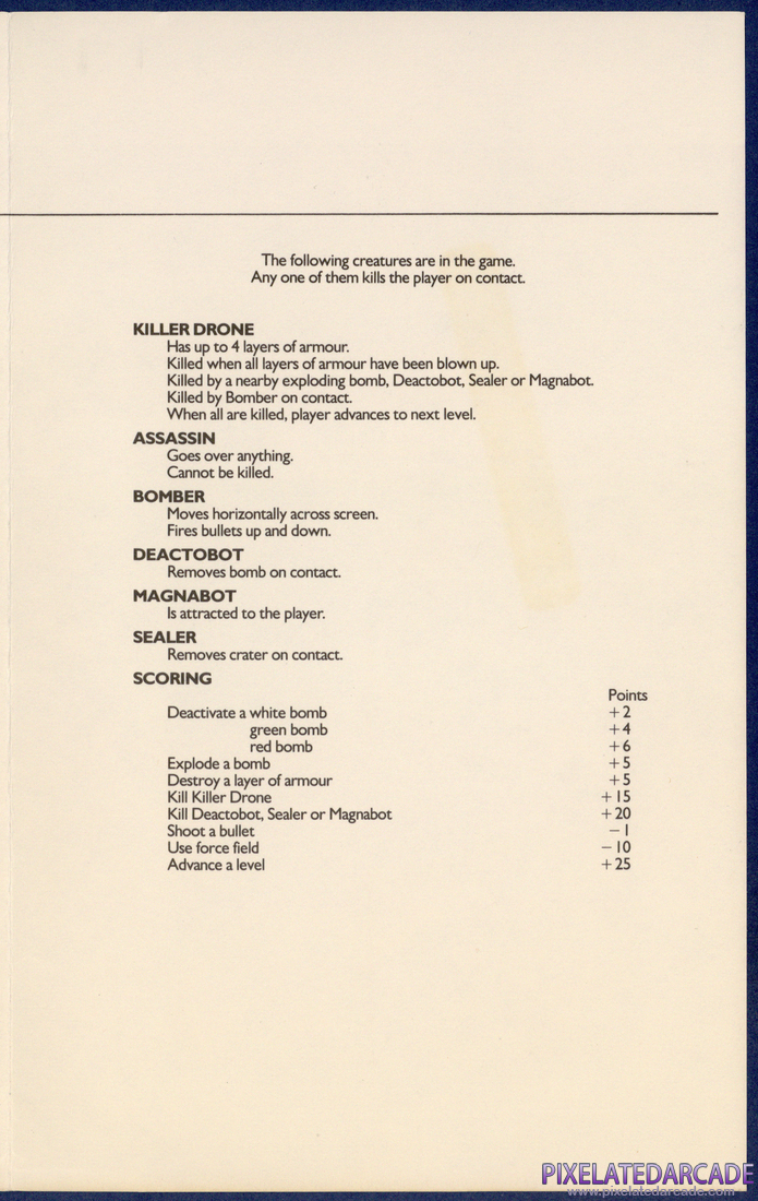 Bomb Zone: Instruction Manual - Page 3