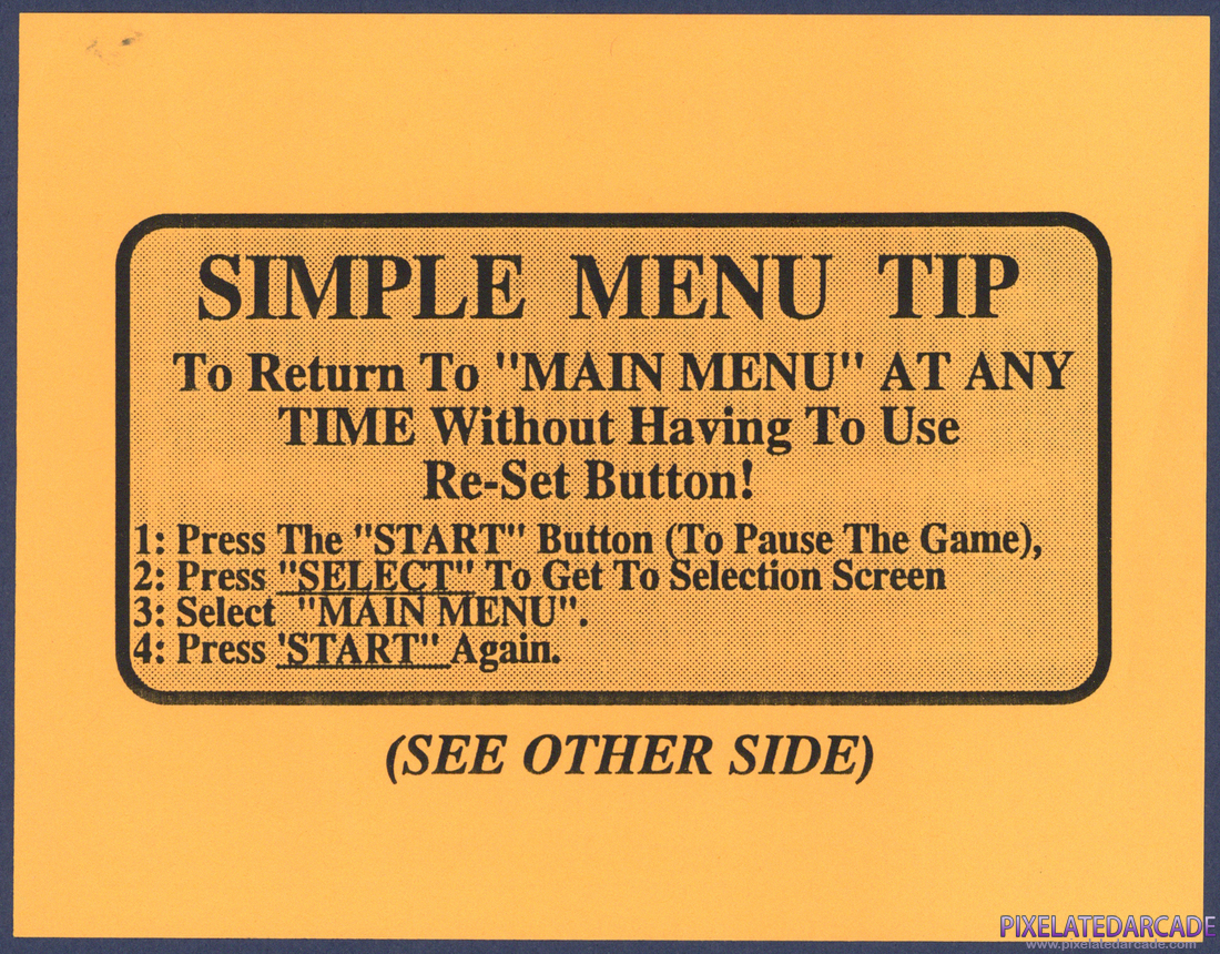 The CheetahMen II: Notice Sheet - Front