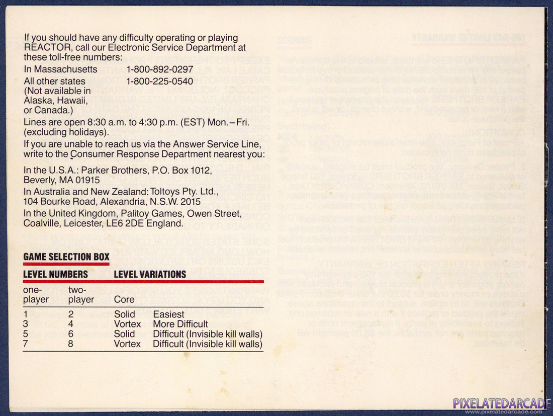 Reactor: Instruction Manual - Page 8