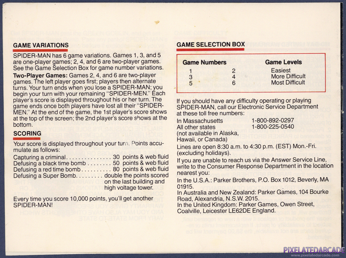 Spider-Man: Instruction Manual - Page 8