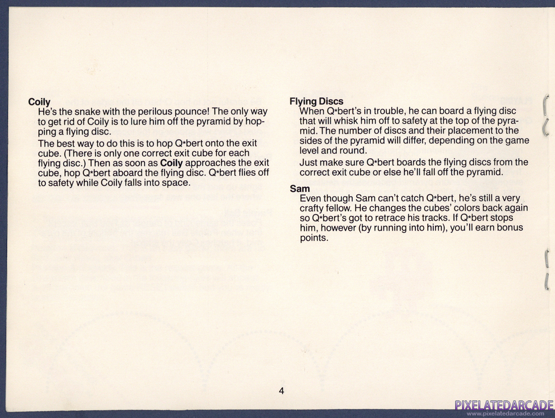 Q*bert: Instruction Manual - Page 4