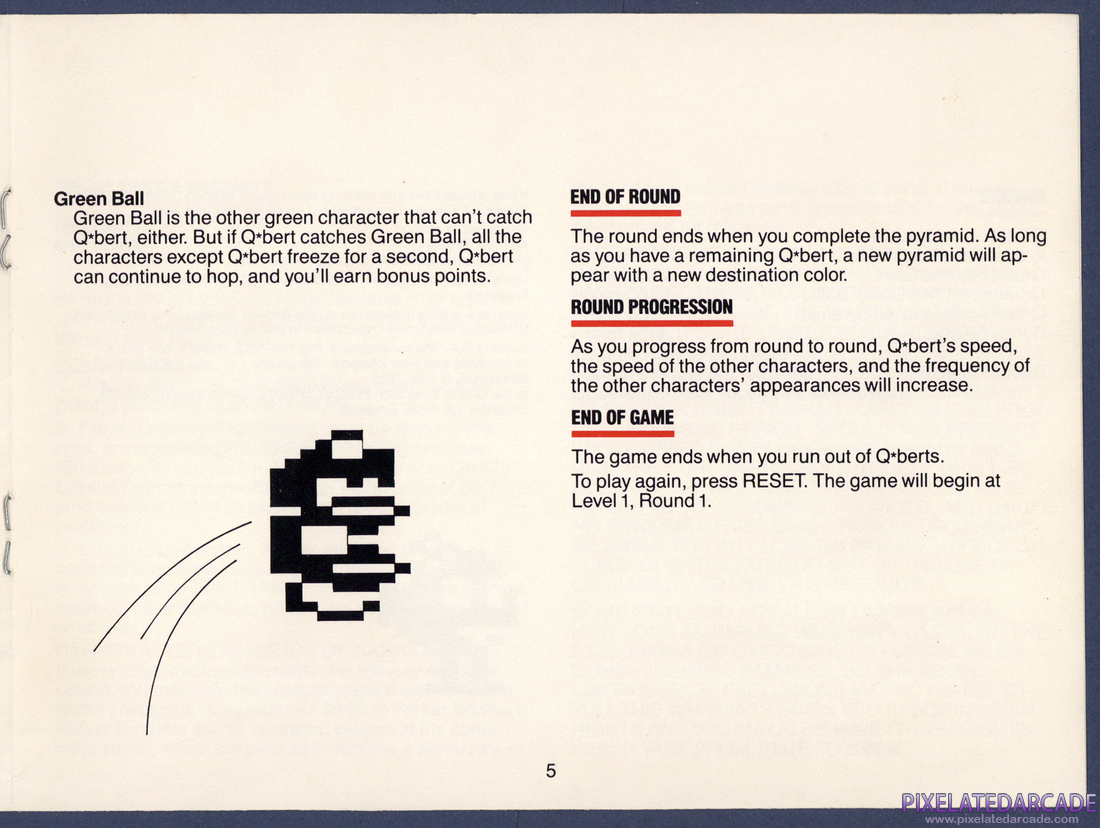 Q*bert: Instruction Manual - Page 5
