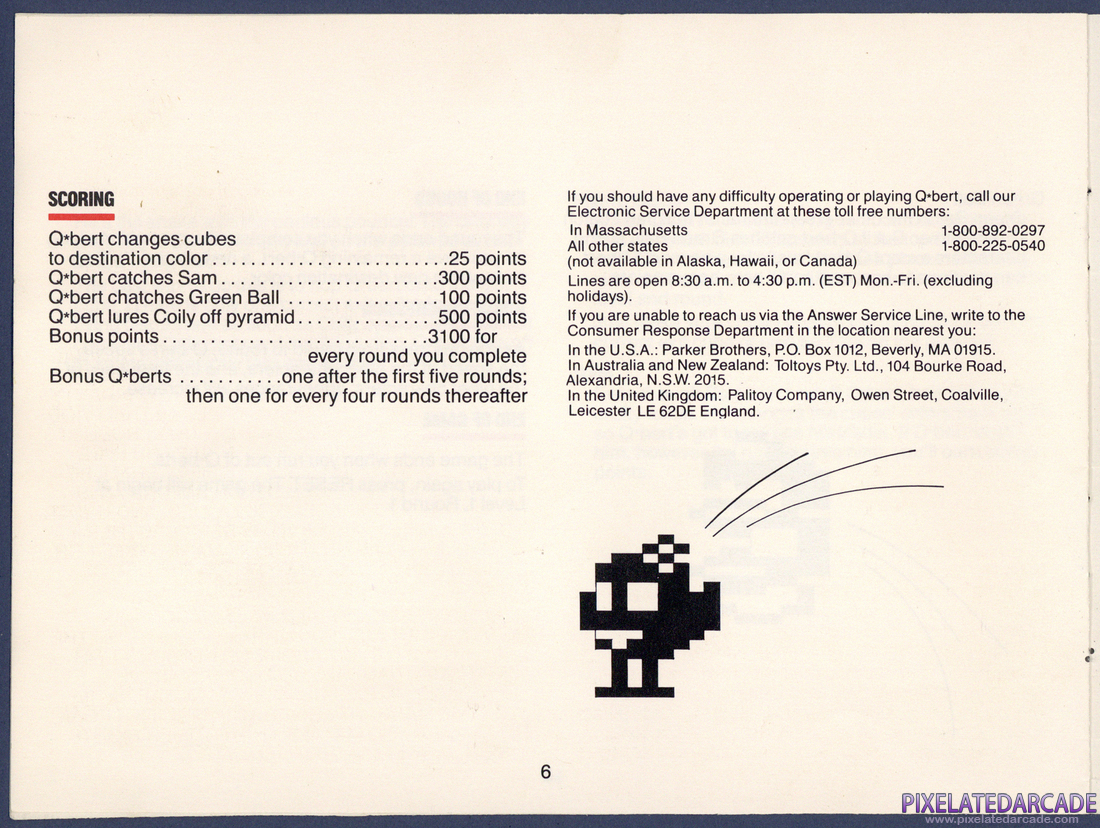 Q*bert: Instruction Manual - Page 6