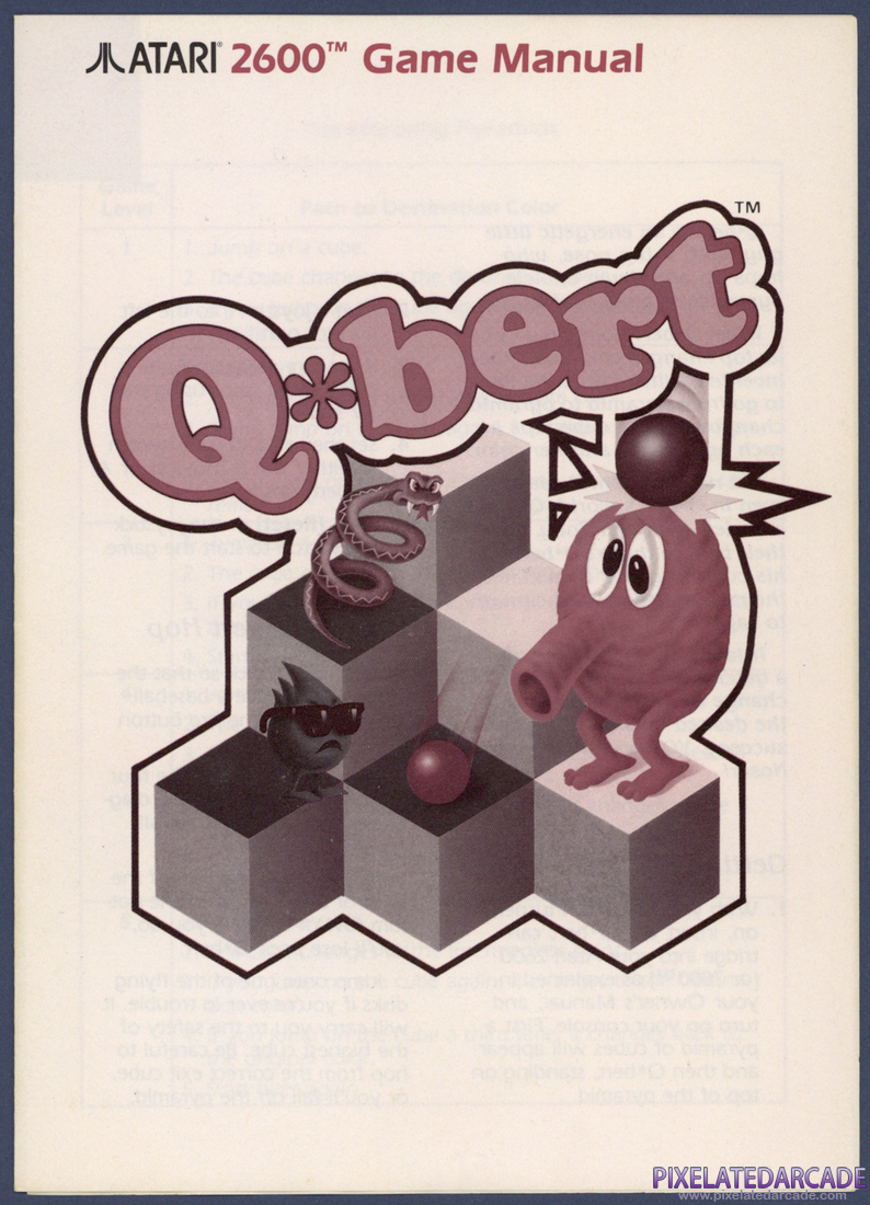 Q*bert: Instruction Manual - Page 1