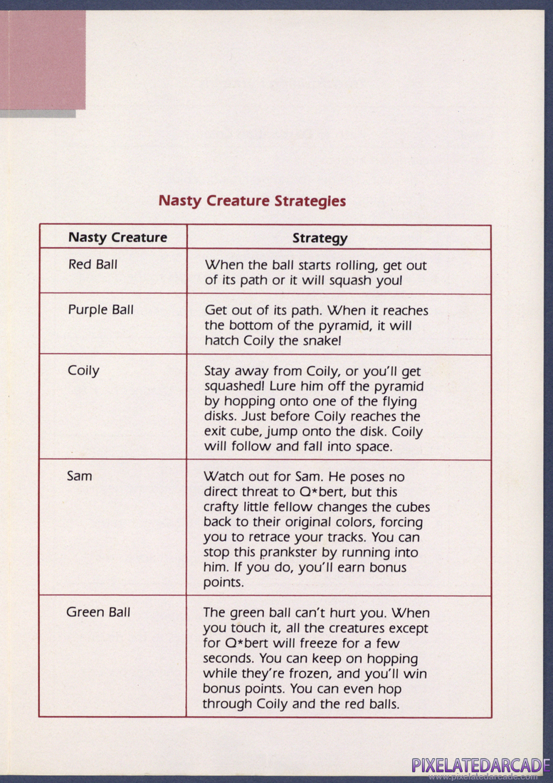 Q*bert: Instruction Manual - Page 4