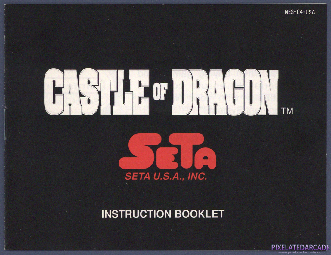 Castle of Dragon: Instruction Manual - Front Cover