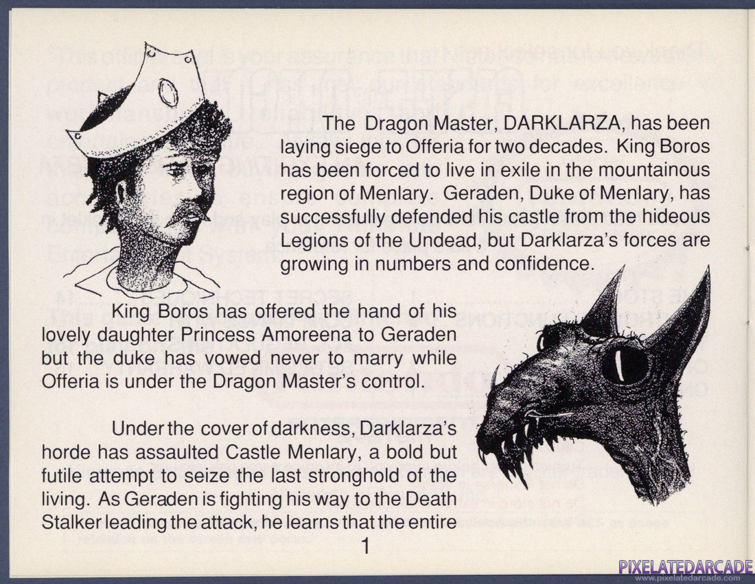 Castle of Dragon: Instruction Manual - Page 1