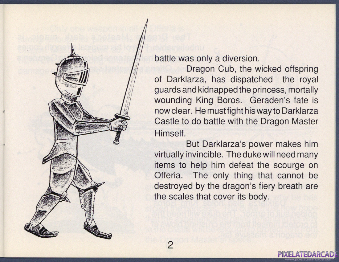 Castle of Dragon: Instruction Manual - Page 2