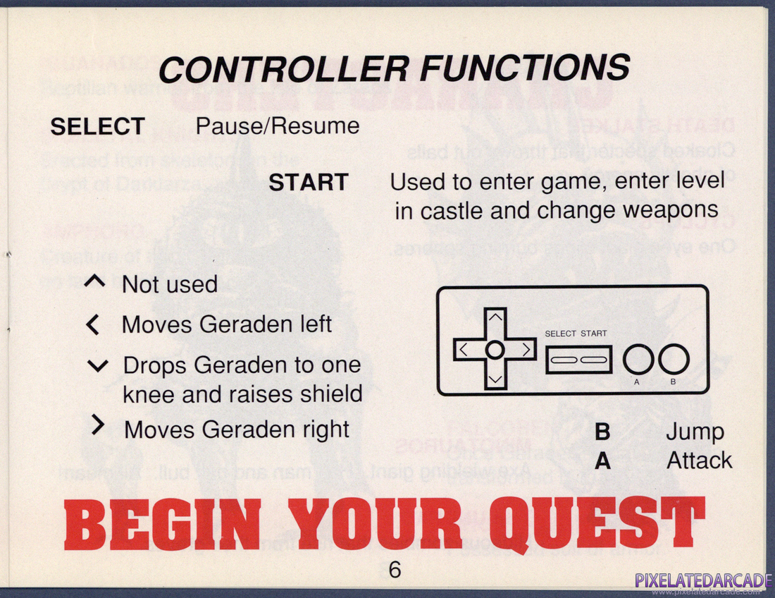 Castle of Dragon: Instruction Manual - Page 6