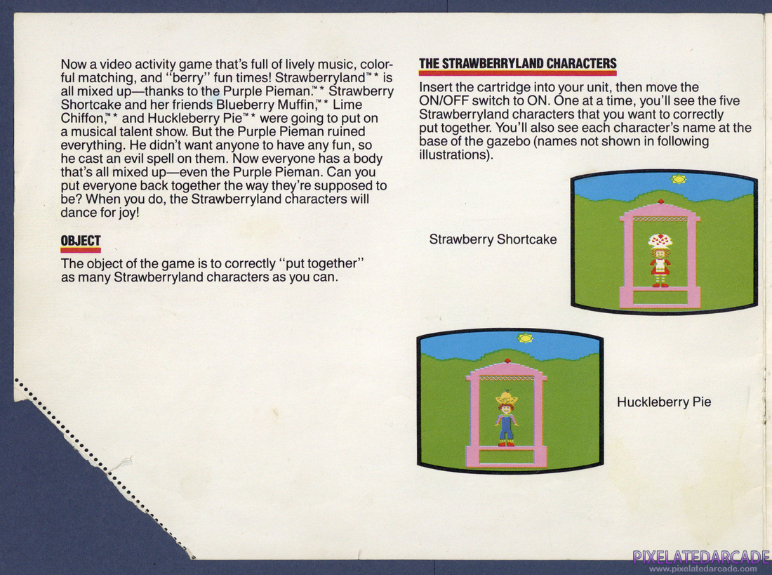 Strawberry Shortcake: Musical Match-Ups: Instruction Manual - Page 2