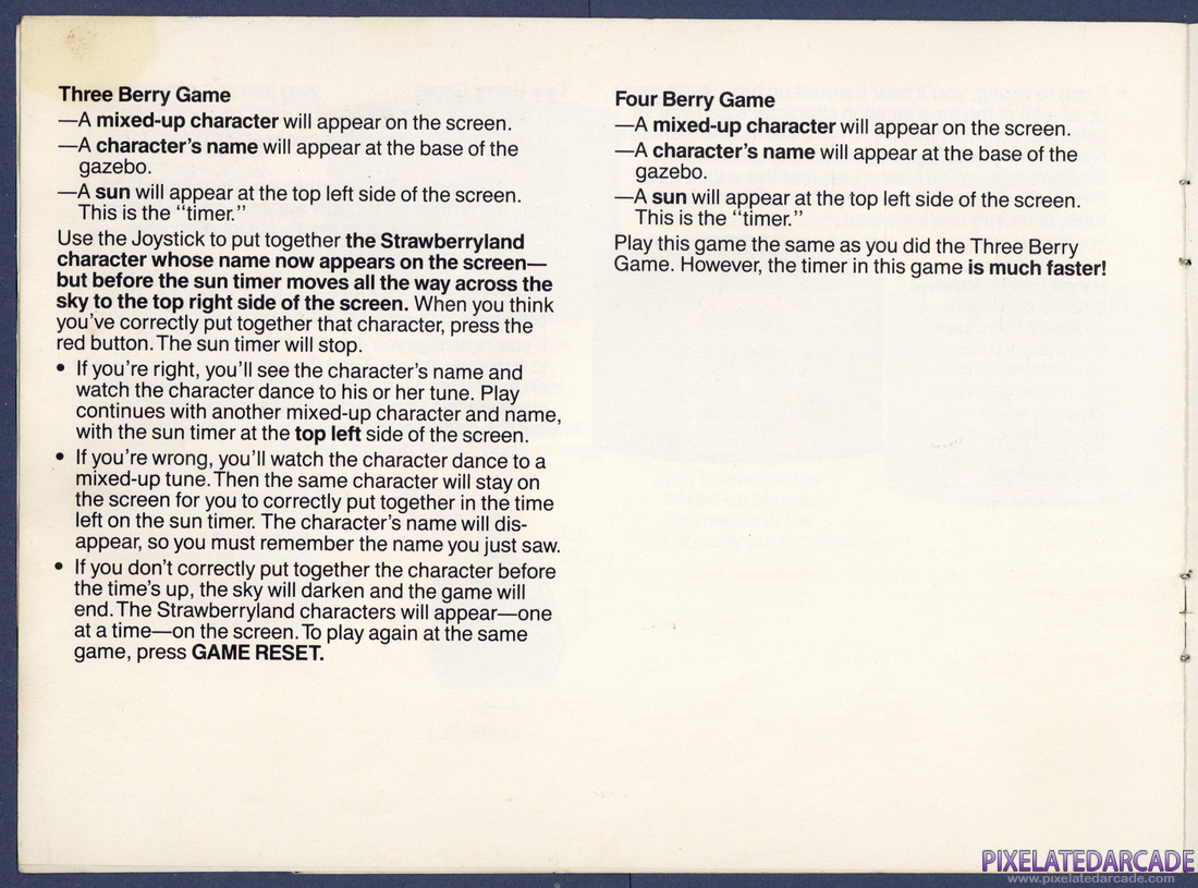 Strawberry Shortcake: Musical Match-Ups: Instruction Manual - Page 6