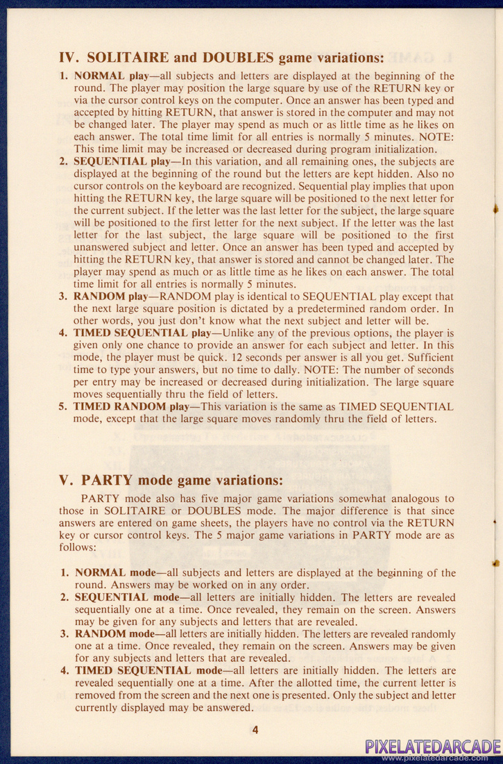 Computer Facts in Five: Instruction Manual - Page 4