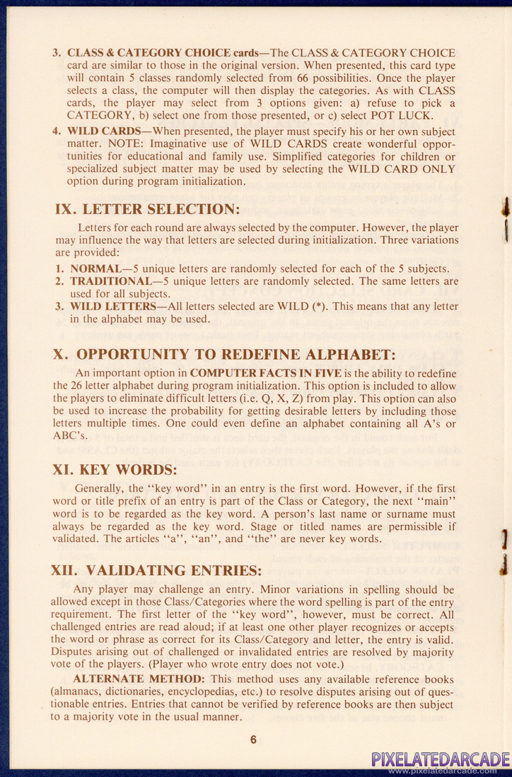 Computer Facts in Five: Instruction Manual - Page 6