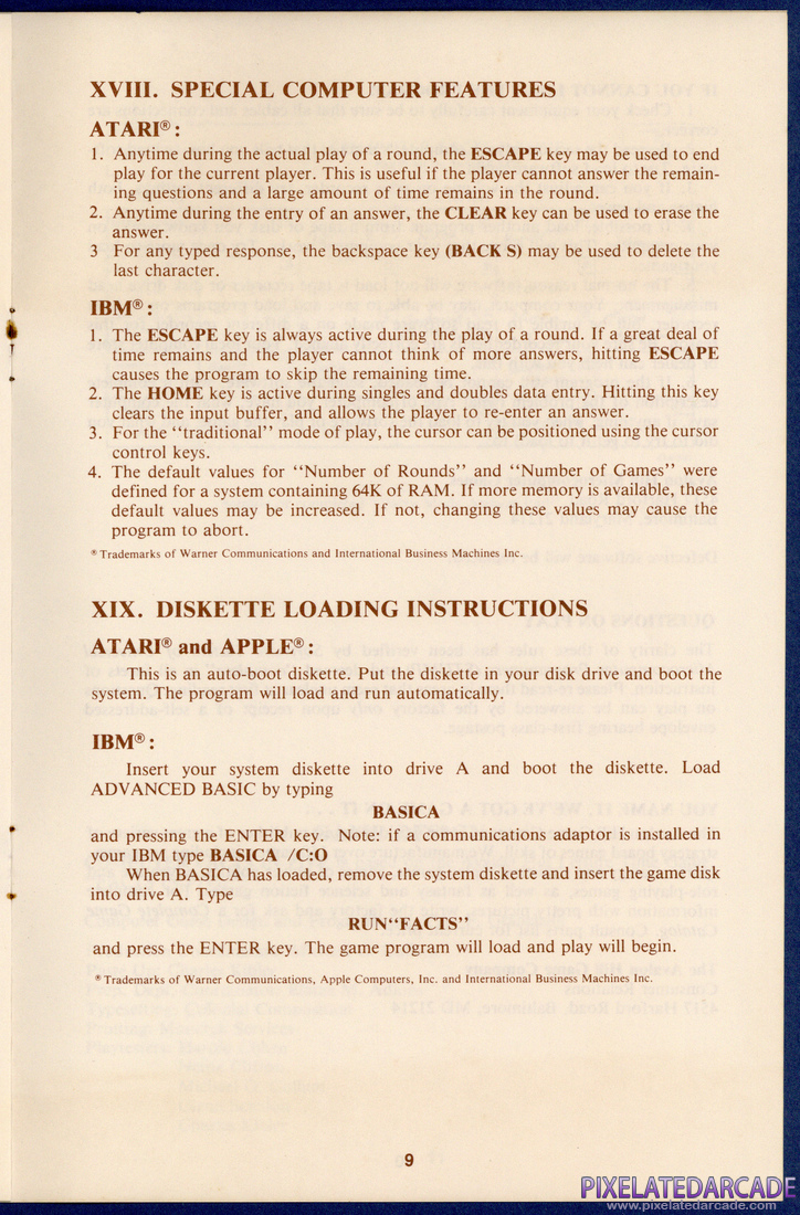 Computer Facts in Five: Instruction Manual - Page 9