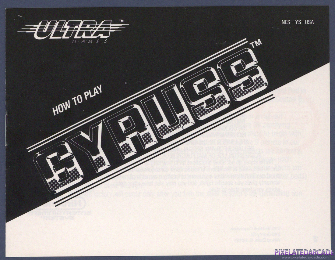 Gyruss: Instruction Manual - Page 1