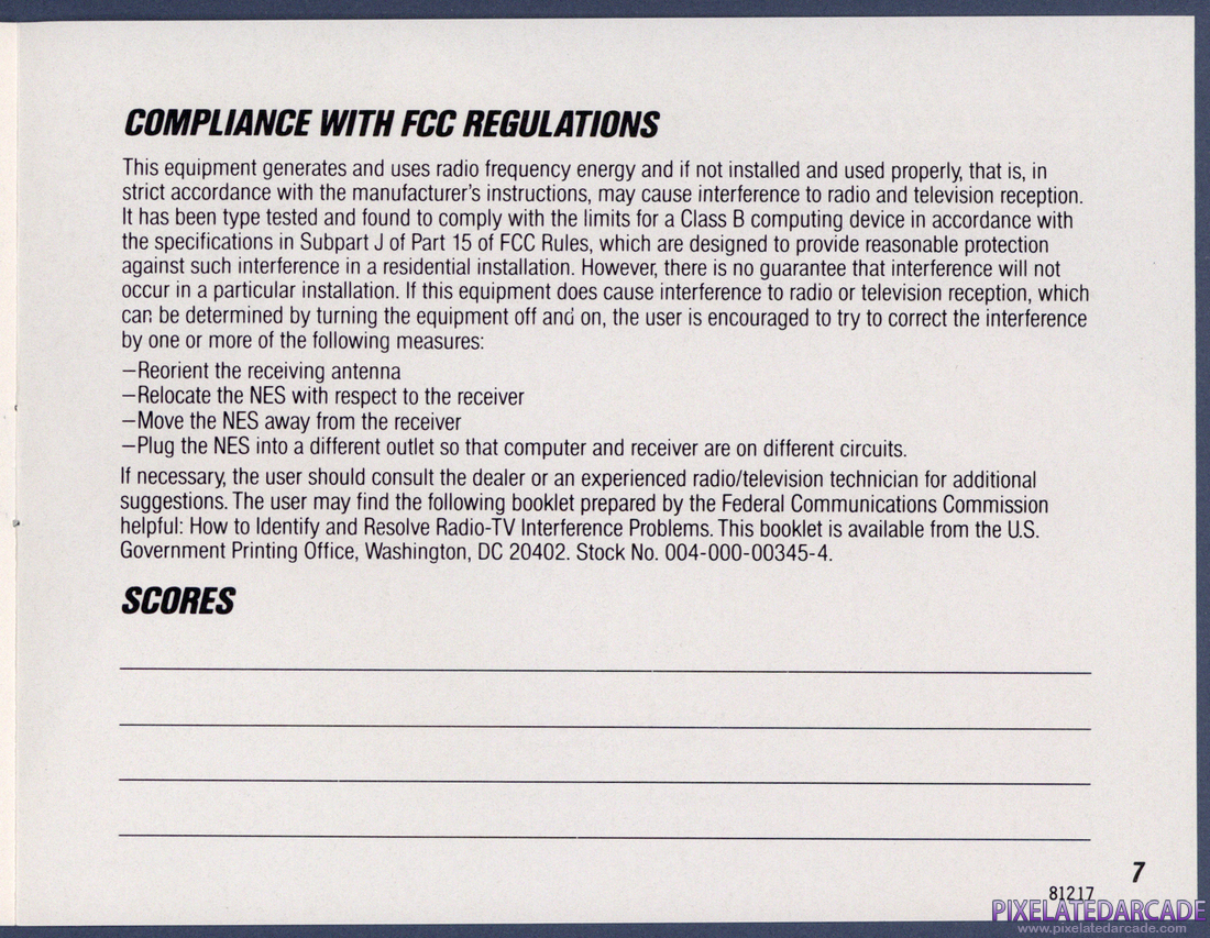 Gyruss: Instruction Manual - Page 7