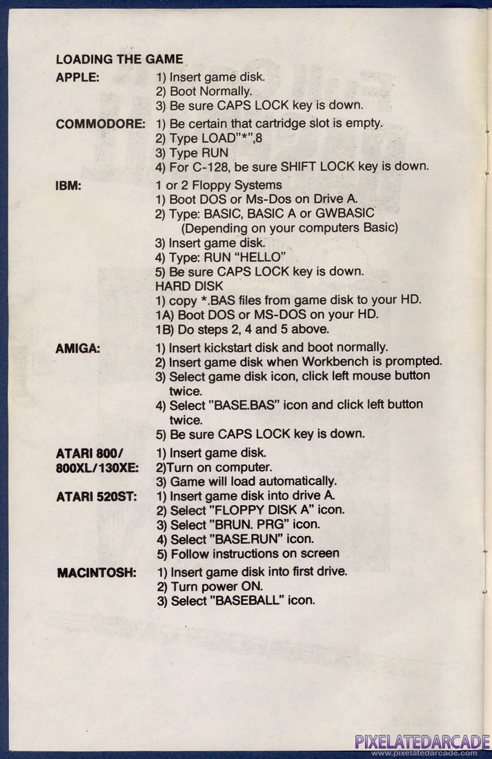 Full Count Baseball: Instruction Manual - Page 2