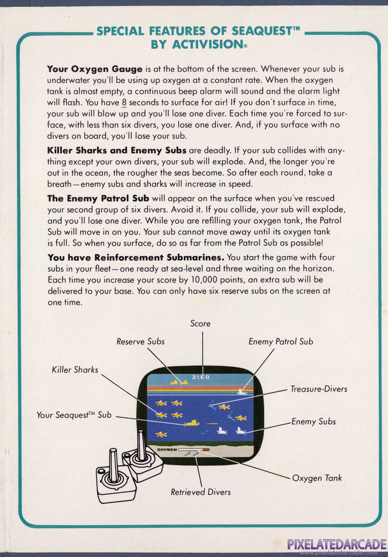 Seaquest: Instruction Manual - Page 3