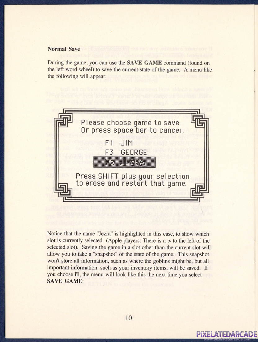 Labyrinth: The Computer Game: Instruction Manual - Page 10