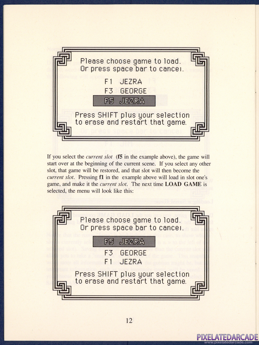 Labyrinth: The Computer Game: Instruction Manual - Page 12