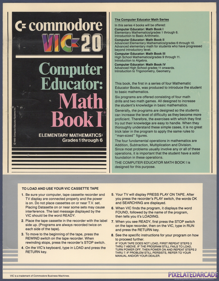Math Book I: Instruction Manual - Page 1