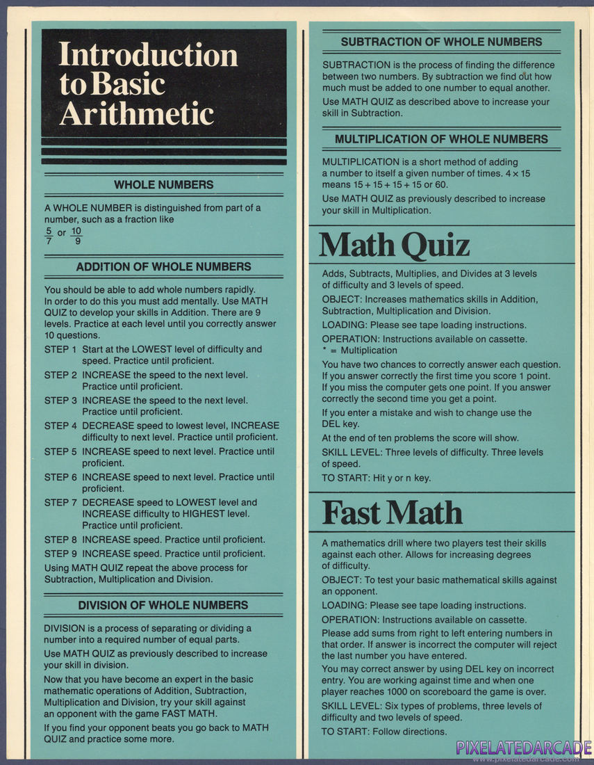 Math Book I: Instruction Manual - Page 2