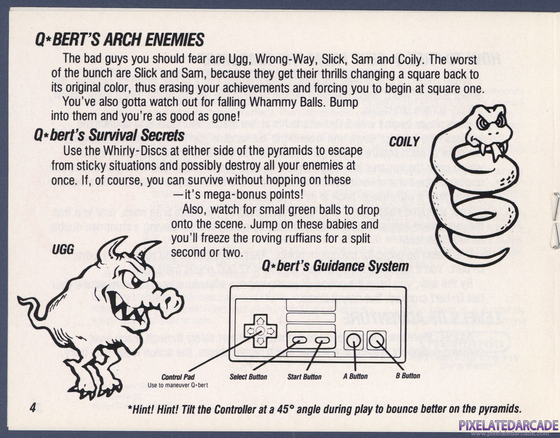 Q*bert: Instruction Manual - Page 4