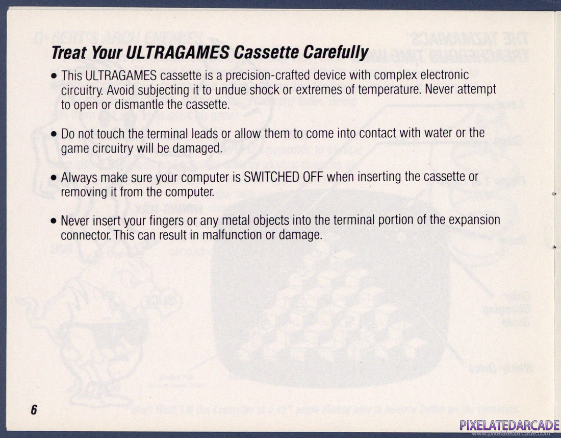 Q*bert: Instruction Manual - Page 6